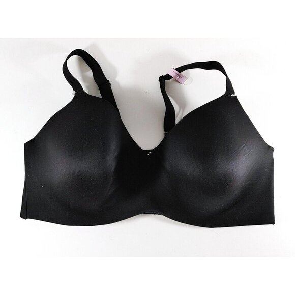 Bali 6560 One Smooth U EverSmooth Back Smoothing Black Bra Size 40D Underwired - Picture 1 of 3